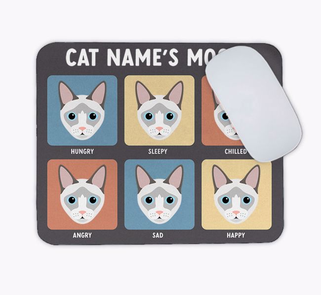 My Cat's Mood: Personalised {breedCommonName} Mouse Mat